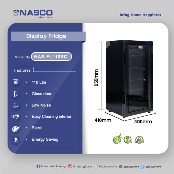 Nasco Display Fridge NAS-FL110SC