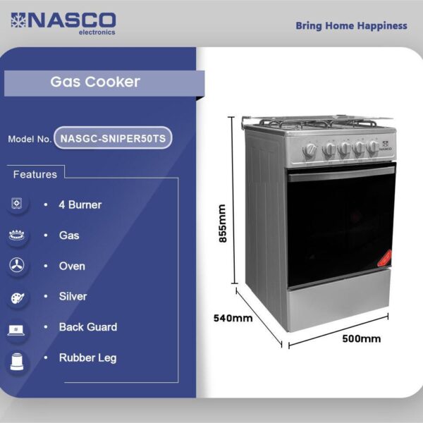 Nasco Gas Cooker NASGC-SNIPER50TS